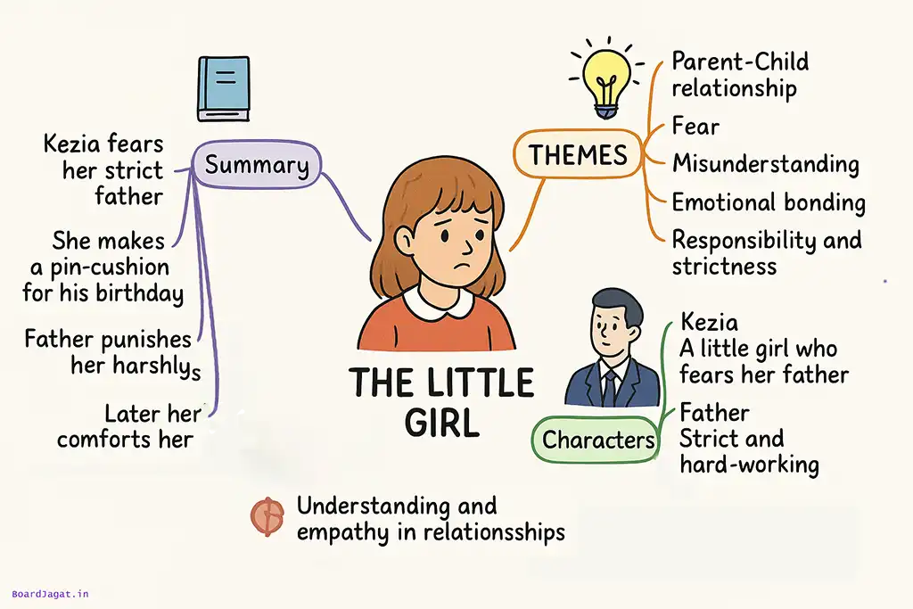 The Little Girl Mind Map Drawing