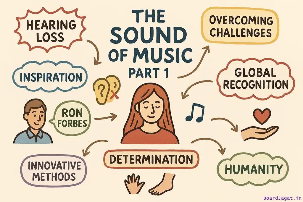 The Sound of Music Summary Class 9 English 3 The Sound of Music Part 1 Mind Map Drawing