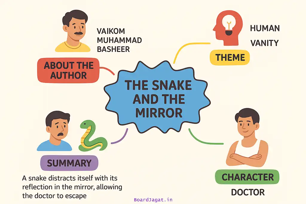 The Snake and the Mirror Mind Map Drawing
