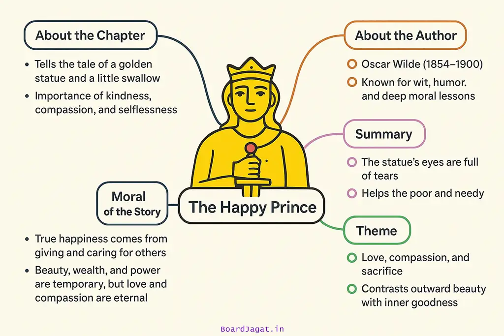 The Happy Prince Mind Map Drawing